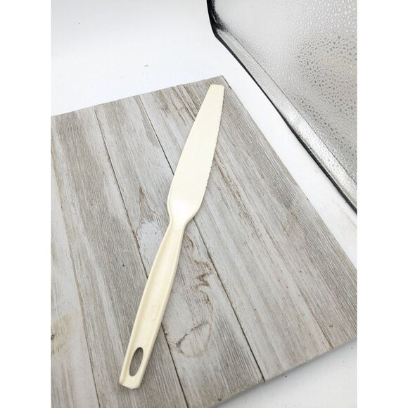Foley Icing Spatula #1 Spreader Serrated Knife 12" Nylon Plastic Almond - Picture 4 of 9